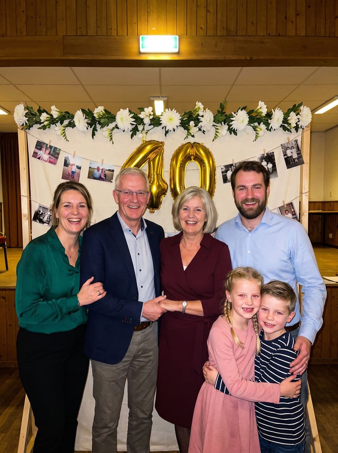 Three generations in the group photo