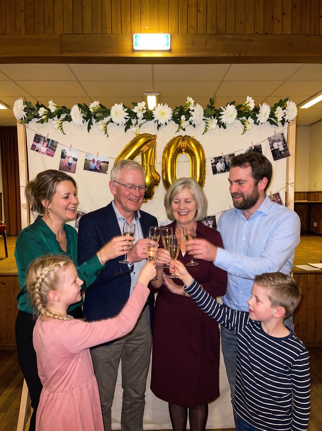 A toast to 40 years together