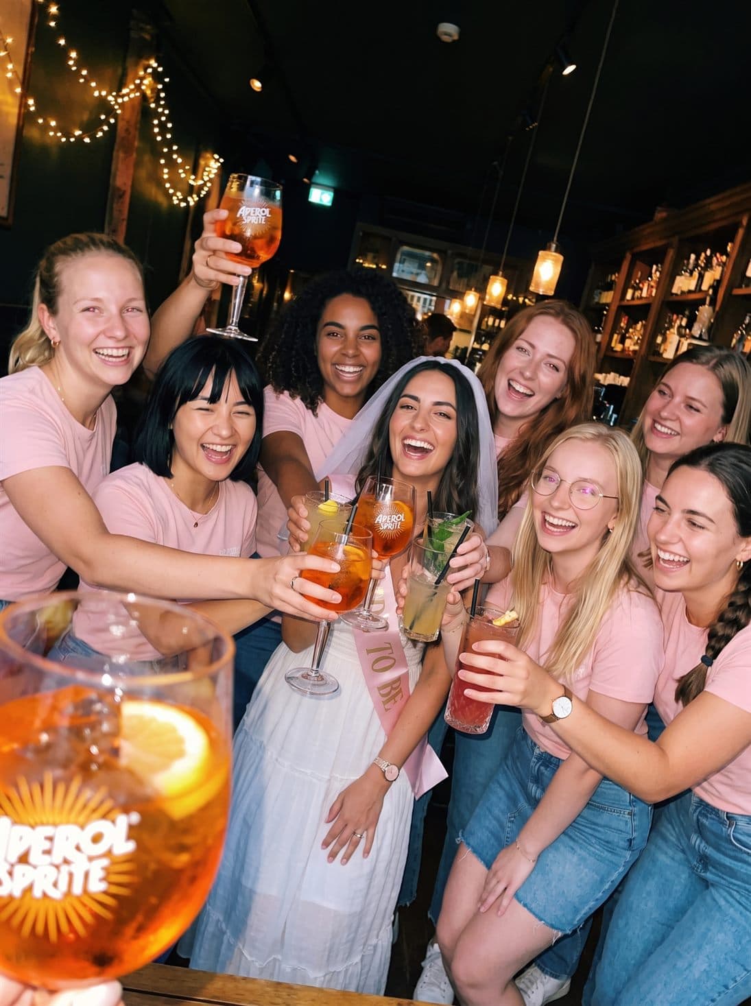 A toast with cocktails