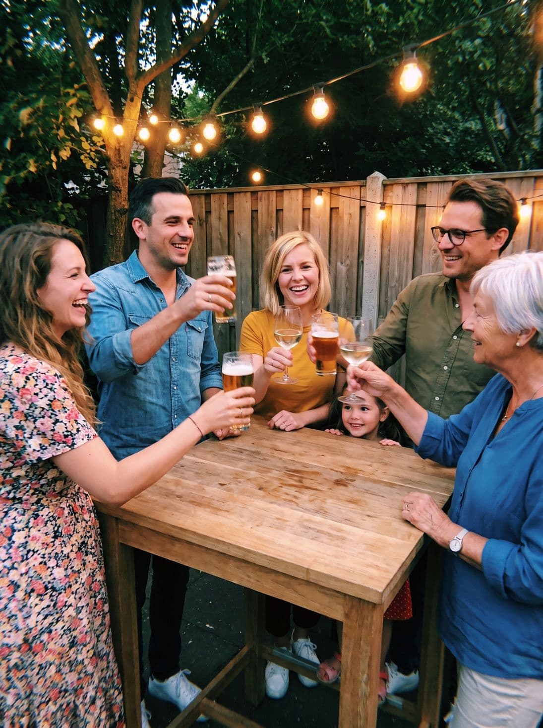 A toast around the bar table