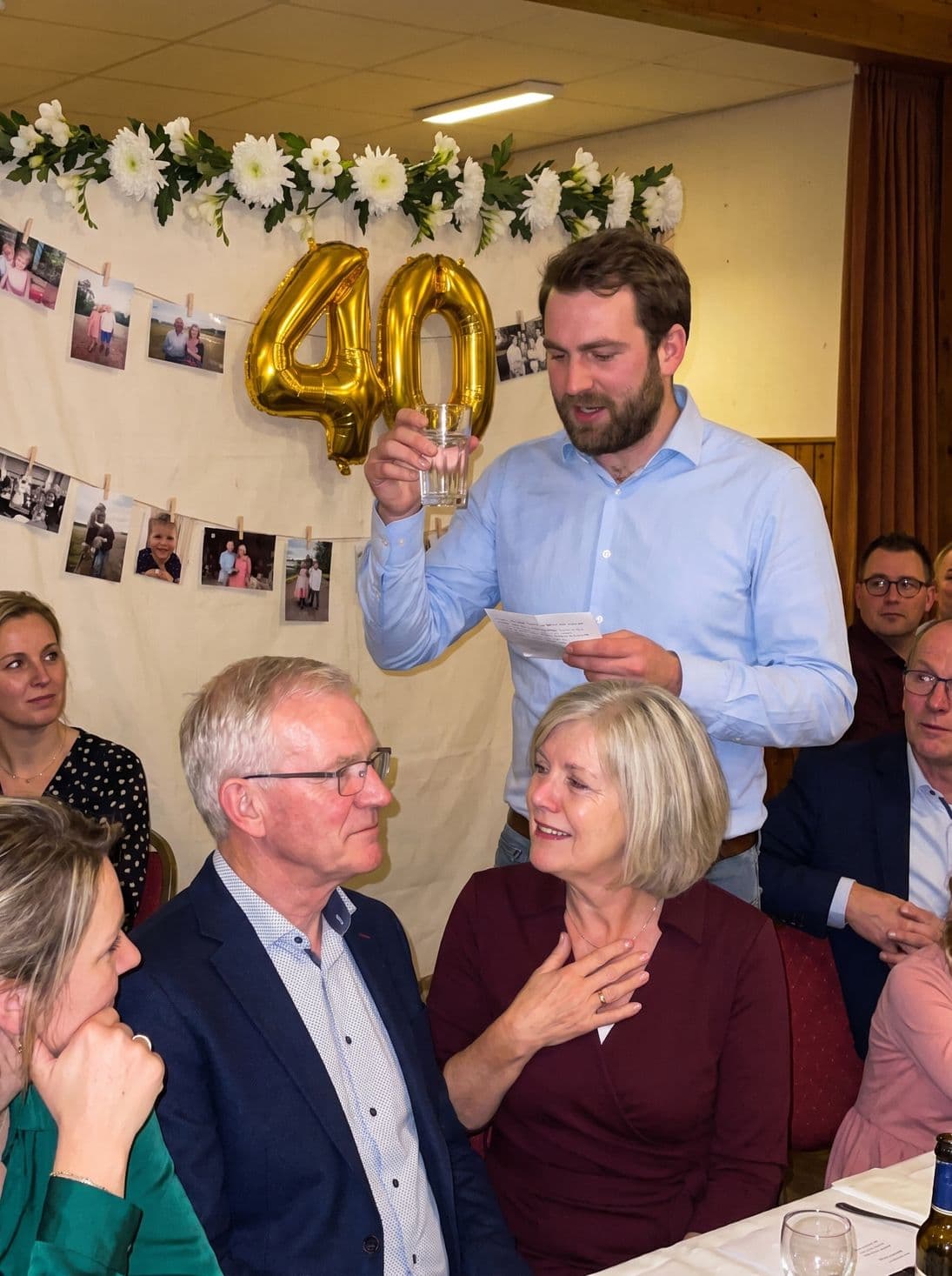 The son's speech