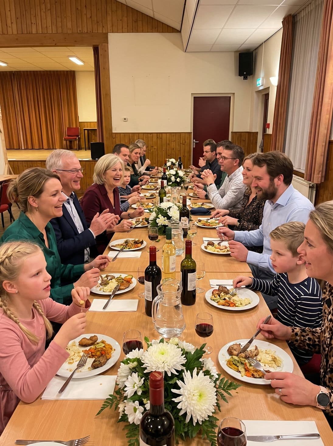 The long family table