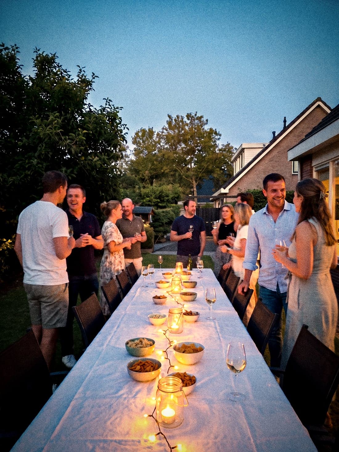 The long table in the garden