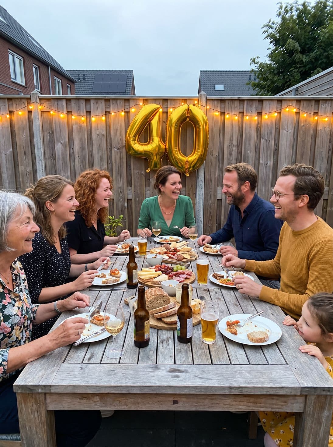 The long garden table